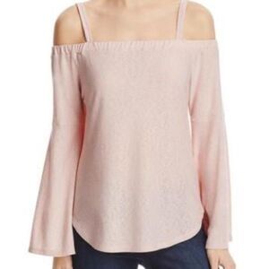 Red Haute Knit Off-The-Shoulder Blouse